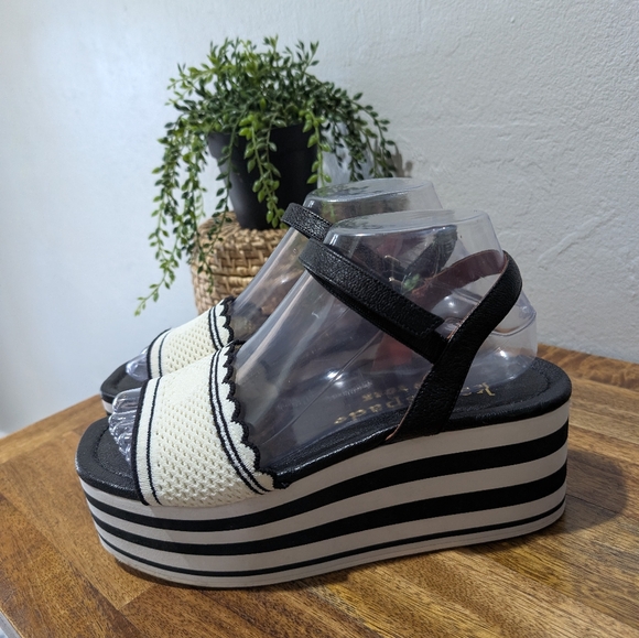 Kate Spade Women's Highrise Spade Wedges Shoes Size 7.5 EUC - Picture 3 of 6